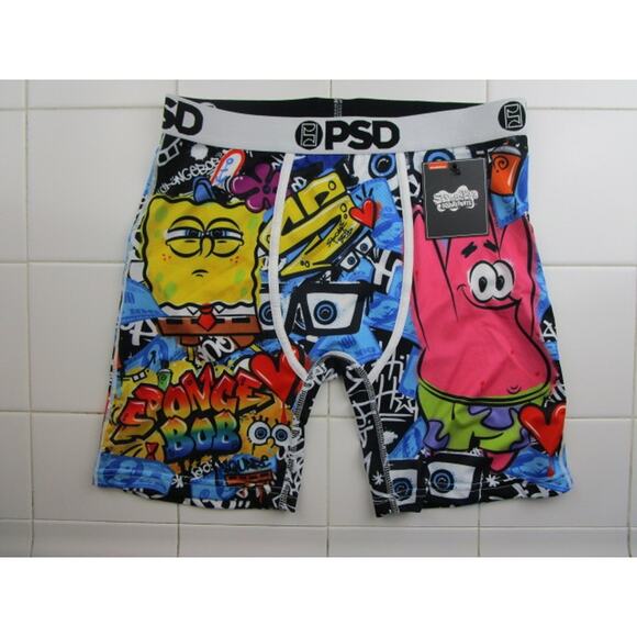 PSD Spongebob Squarepants Street Men's Size Medium Underwear Boxer Briefs - Picture 1 of 3